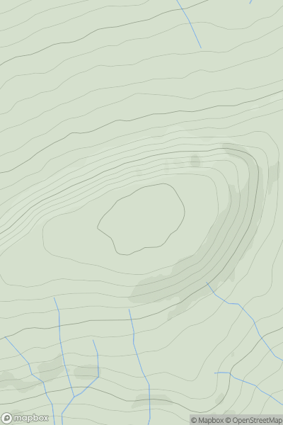 Thumbnail image for Little Whernside showing contour plot for surrounding peak