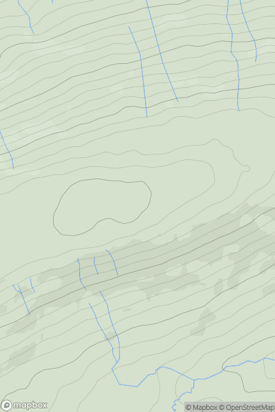 Thumbnail image for High Green Field Knott showing contour plot for surrounding peak