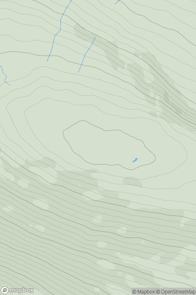 Thumbnail image for Aye Gill Pike showing contour plot for surrounding peak