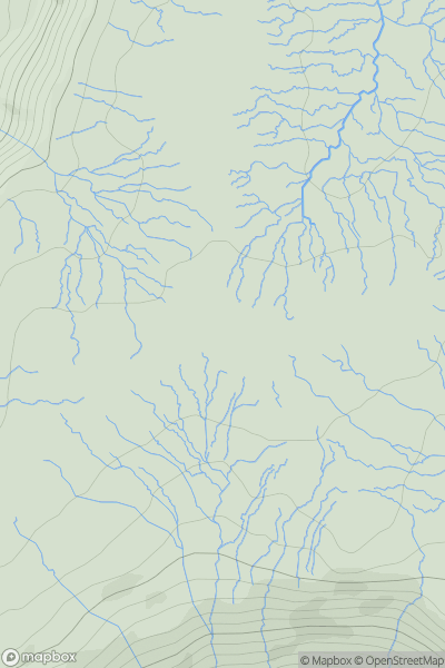 Thumbnail image for Kinder Scout showing contour plot for surrounding peak