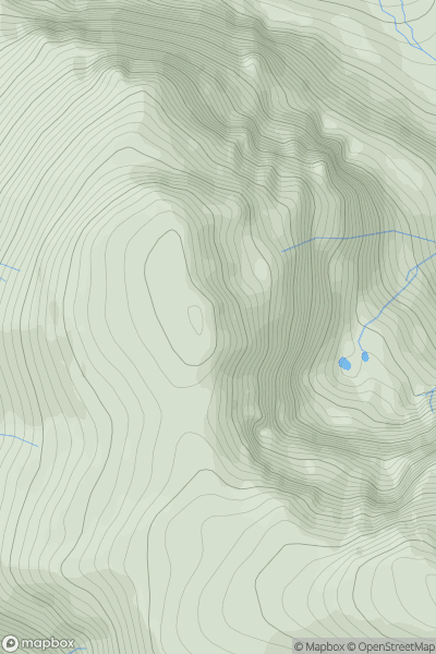 Thumbnail image for Carn Dearg (NW) (Carn Dearg (North)) showing contour plot for surrounding peak