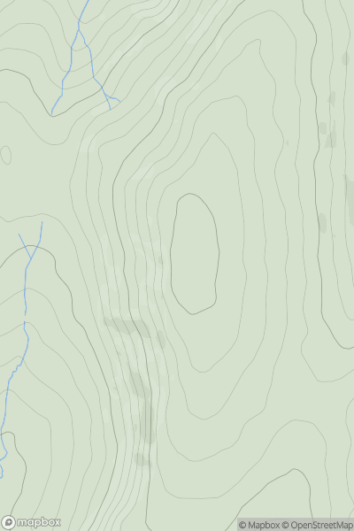 Thumbnail image for Shining Tor showing contour plot for surrounding peak