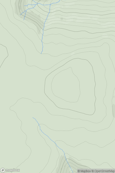 Thumbnail image for Bull Hill showing contour plot for surrounding peak