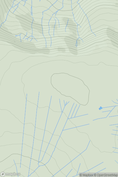Thumbnail image for Urra Moor - Round Hill showing contour plot for surrounding peak
