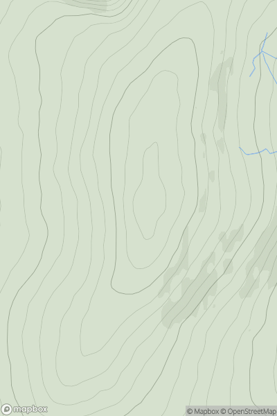 Thumbnail image for Stiperstones showing contour plot for surrounding peak