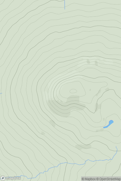 Thumbnail image for Titterstone Clee Hill showing contour plot for surrounding peak