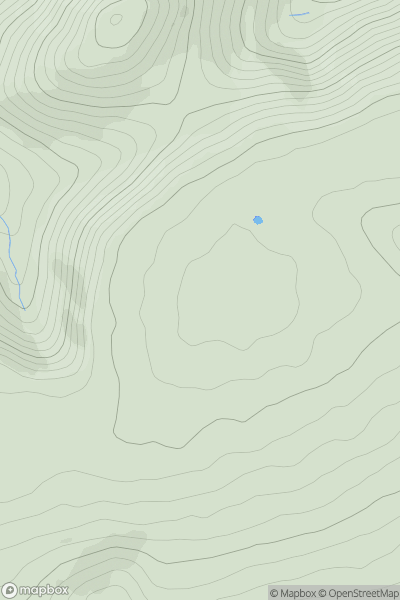 Thumbnail image for Hergest Ridge showing contour plot for surrounding peak