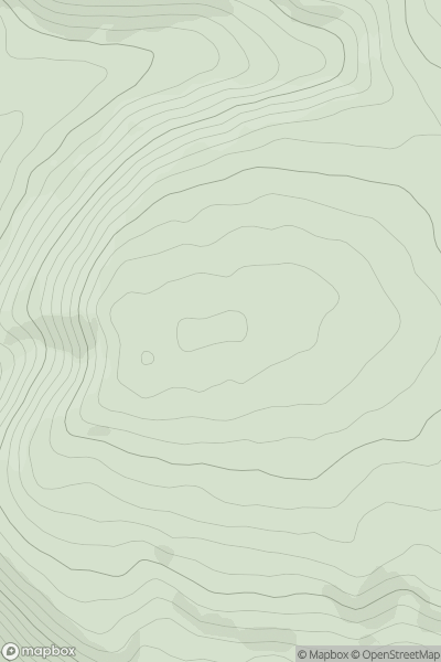 Thumbnail image for Bradnor Hill showing contour plot for surrounding peak