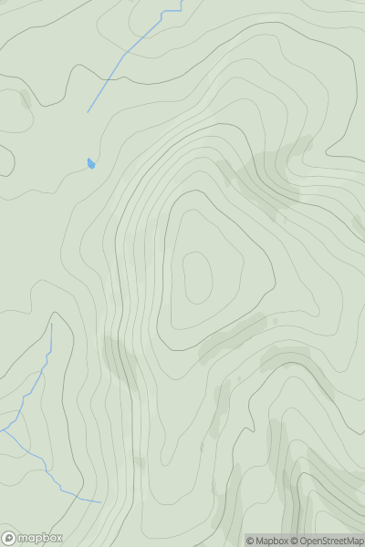 Thumbnail image for High Vinnalls showing contour plot for surrounding peak