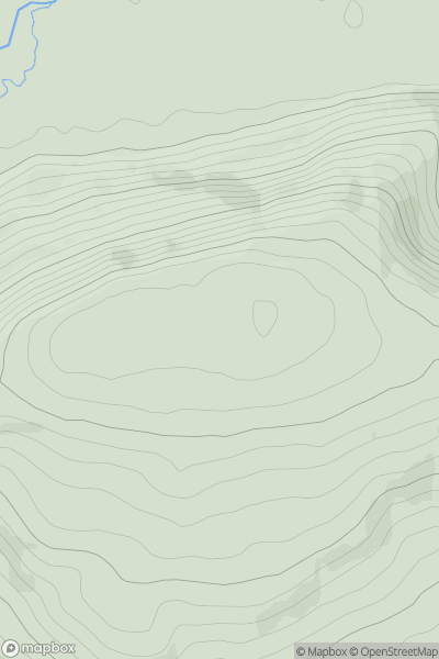 Thumbnail image for Wapley Hill showing contour plot for surrounding peak