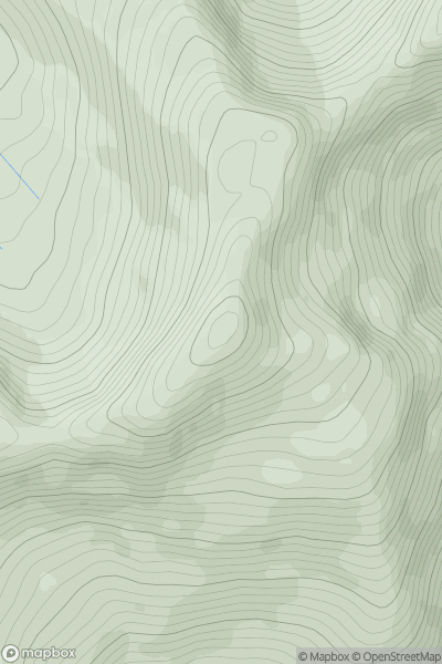 Thumbnail image for Stob Choire Claurigh showing contour plot for surrounding peak