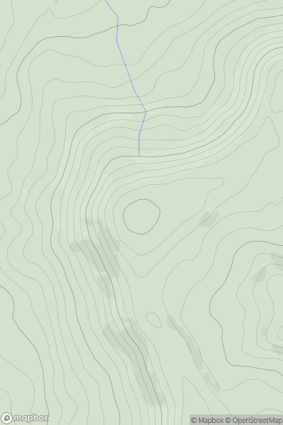 Thumbnail image for Burton Hill showing contour plot for surrounding peak
