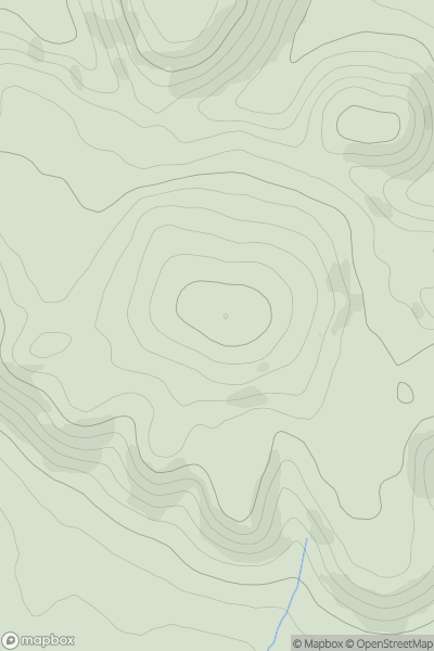 Thumbnail image for Alderton Hill showing contour plot for surrounding peak