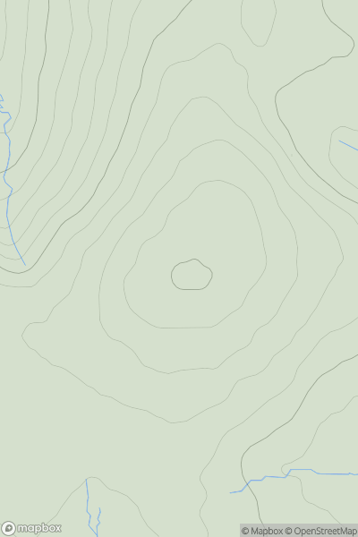 Thumbnail image for Cut Hill showing contour plot for surrounding peak