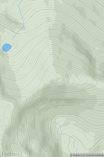 Thumbnail image for Stob Coire na Ceannain showing contour plot for surrounding peak