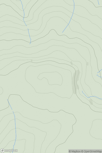 Thumbnail image for Staple Hill showing contour plot for surrounding peak