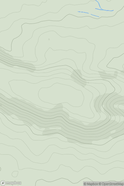 Thumbnail image for Nine Barrow Down showing contour plot for surrounding peak