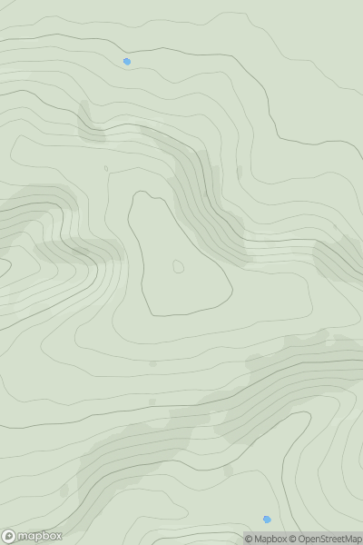 Thumbnail image for Cliffe Hill showing contour plot for surrounding peak