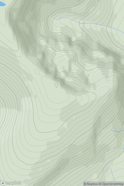 Thumbnail image for Sron Bealach Beithe showing contour plot for surrounding peak