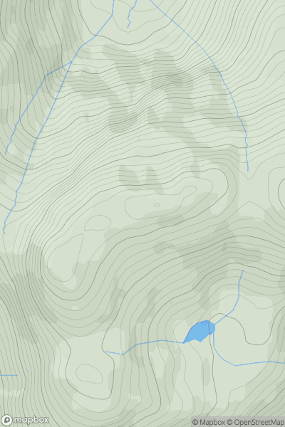 Thumbnail image for Beinn a' Chroin showing contour plot for surrounding peak