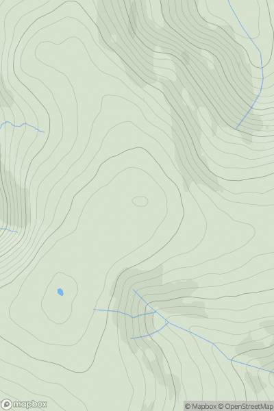 Thumbnail image for Pen Pumlumon Llygad-bychan (Plynlimon East Top) (B&L GR) showing contour plot for surrounding peak