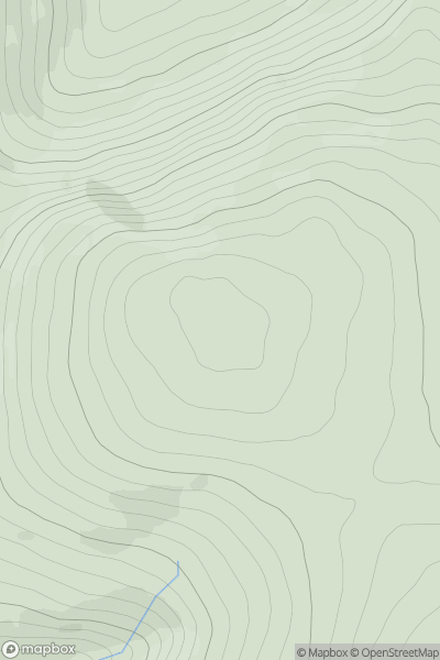 Thumbnail image for Meall nam Fuaran North Top showing contour plot for surrounding peak