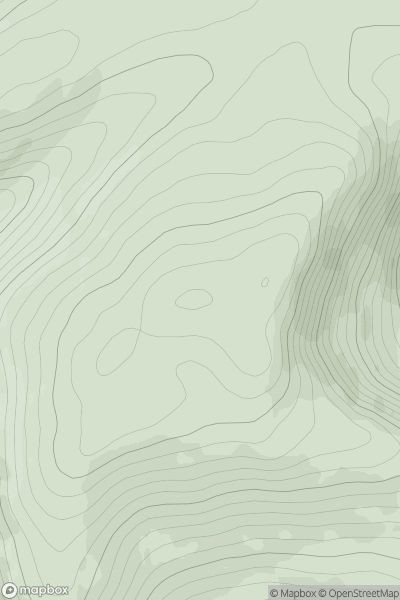 Thumbnail image for Choinneachain Hill showing contour plot for surrounding peak