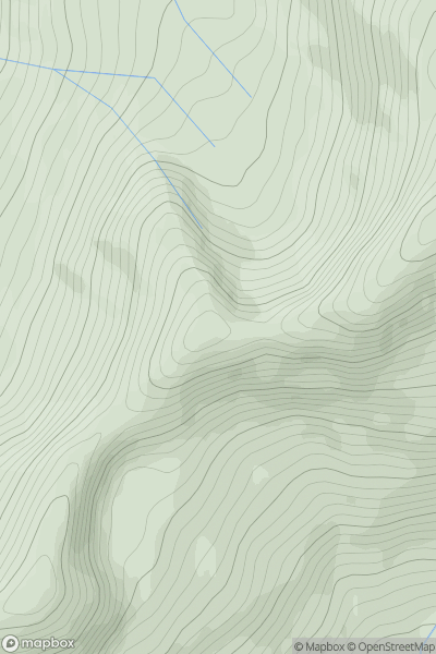 Thumbnail image for Stob a' Choire Leith showing contour plot for surrounding peak