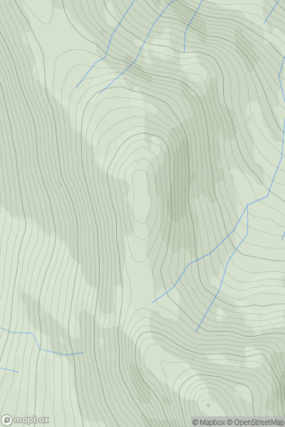 Thumbnail image for Stob Coire Bhuidhe showing contour plot for surrounding peak