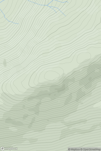 Thumbnail image for Stac a' Chuirn showing contour plot for surrounding peak