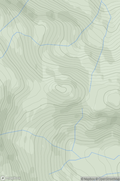 Thumbnail image for Little Hills West showing contour plot for surrounding peak