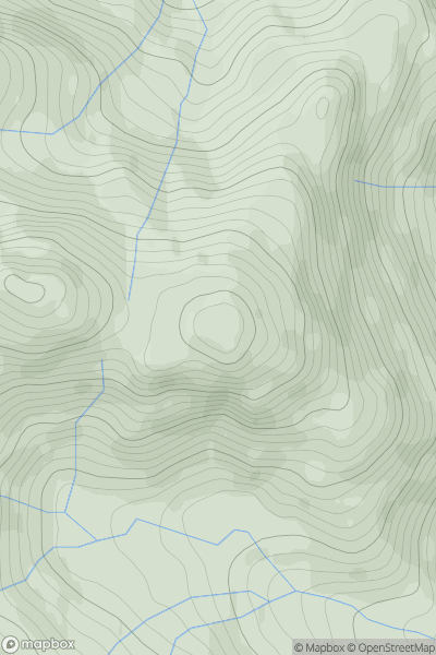 Thumbnail image for Little Hills East showing contour plot for surrounding peak