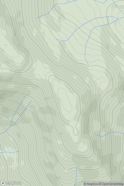 Thumbnail image for Ben Vorlich South Top showing contour plot for surrounding peak