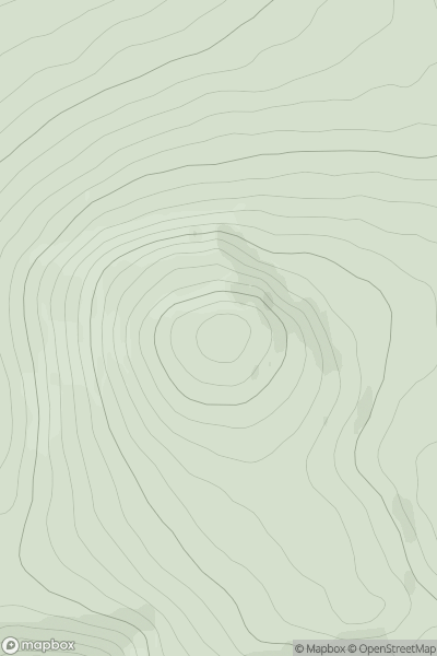 Thumbnail image for Meall Cruinn showing contour plot for surrounding peak
