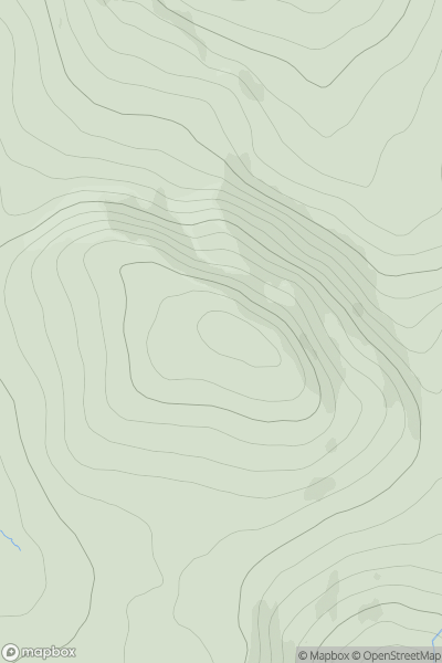 Thumbnail image for Meall na Feithe Faide showing contour plot for surrounding peak