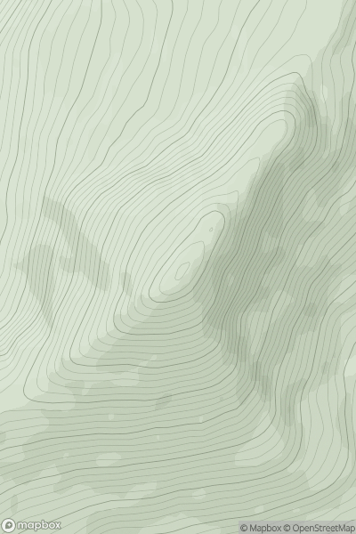 Thumbnail image for Sgurr Choinnich Mor showing contour plot for surrounding peak