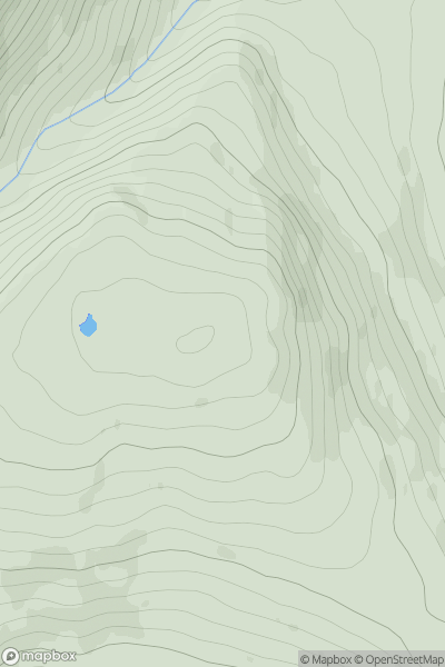 Thumbnail image for Creag a' Chaorainn (Meall Phubuill) showing contour plot for surrounding peak
