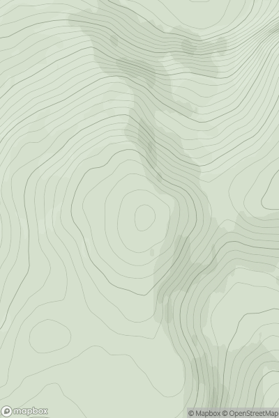 Thumbnail image for Meall na Cnap Laraich showing contour plot for surrounding peak