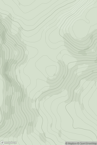 Thumbnail image for Meall Eoghainn showing contour plot for surrounding peak