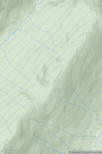 Thumbnail image for Beinn Fhada Far East Top showing contour plot for surrounding peak