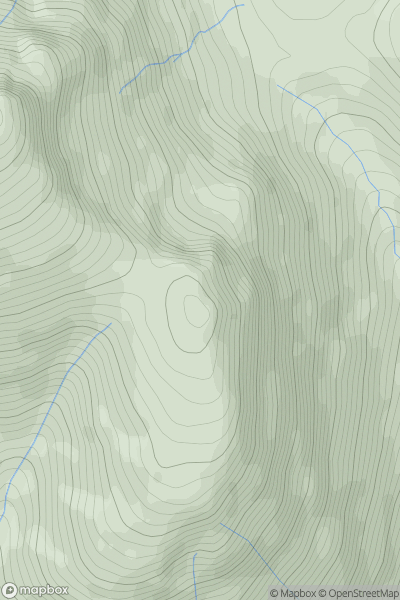 Thumbnail image for Stob Coire nan Easain showing contour plot for surrounding peak
