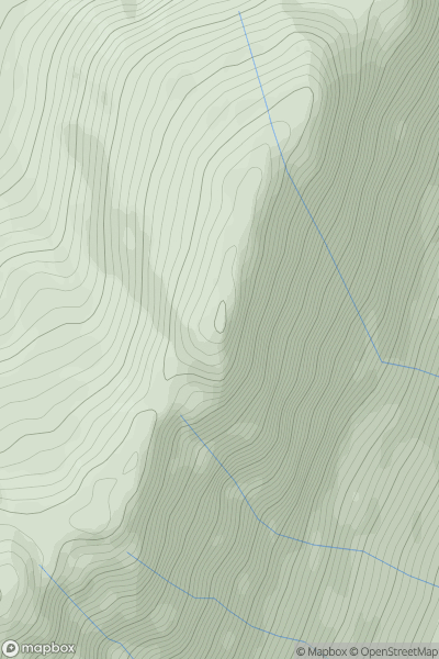 Thumbnail image for Trilleachan Slabs showing contour plot for surrounding peak