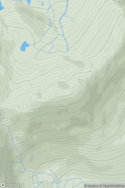 Thumbnail image for Stob an Chul-Choire (Stob an Cul Choire) showing contour plot for surrounding peak