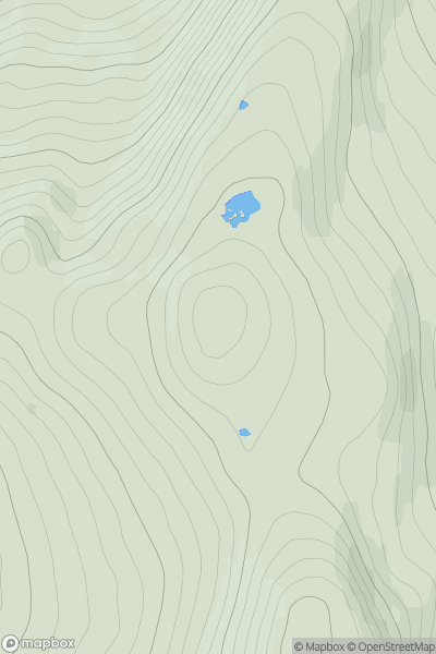 Thumbnail image for Sron nan Tarmachan showing contour plot for surrounding peak