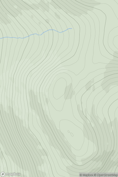 Thumbnail image for Beinn Pharlagain showing contour plot for surrounding peak