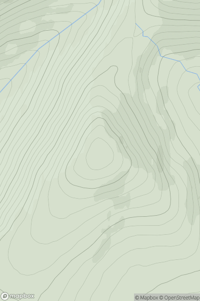 Thumbnail image for Glas Mheall Beag showing contour plot for surrounding peak