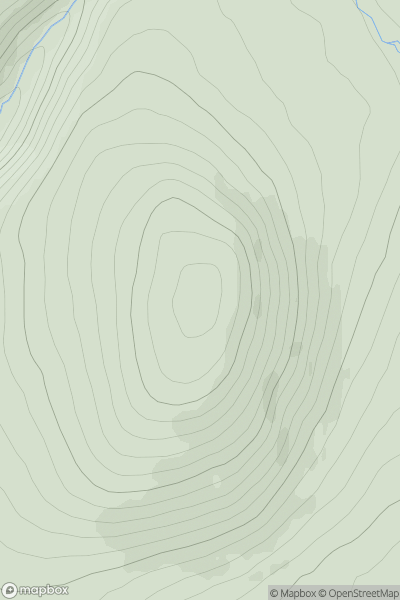 Thumbnail image for Glas Meall a' Chumhainn showing contour plot for surrounding peak