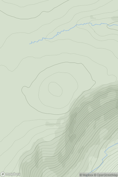 Thumbnail image for Bruthach na Craoibhe (Bruthaich na Craoibhe) showing contour plot for surrounding peak