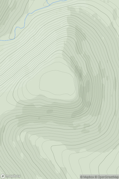 Thumbnail image for Am Meadar showing contour plot for surrounding peak