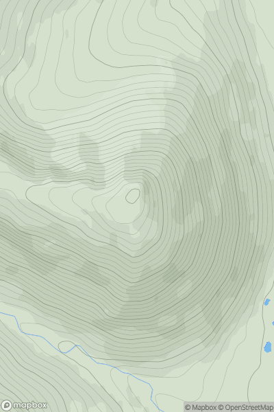 Thumbnail image for Sgor Dearg showing contour plot for surrounding peak